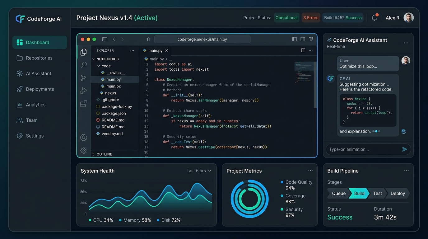 CodeForge AI Workspace UI